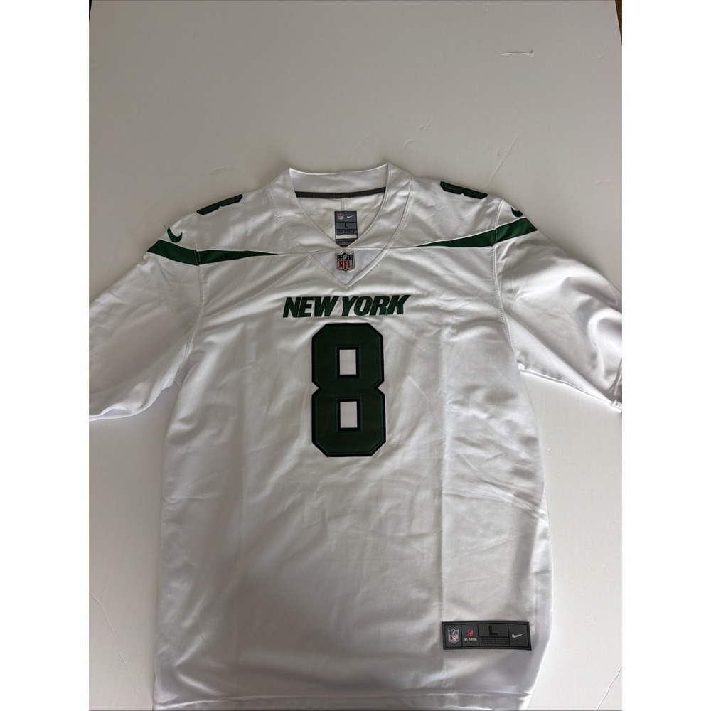Official Nike Aaron Rodgers #8 NewYork Jets Jersey Mens LARGE NWT White